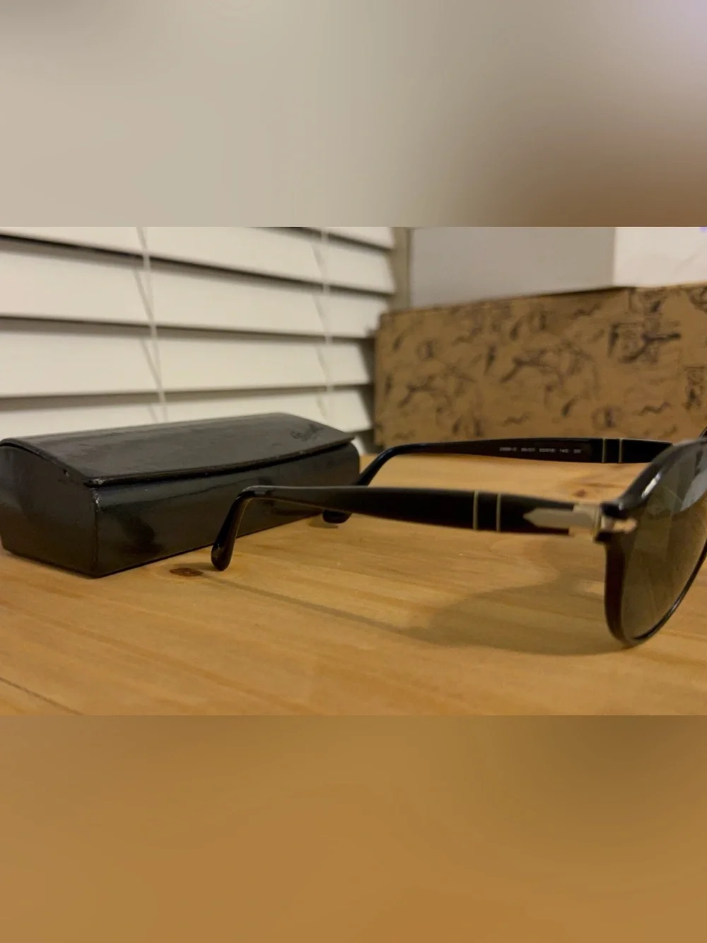 Persol Black Round Sunglasses 2988-5